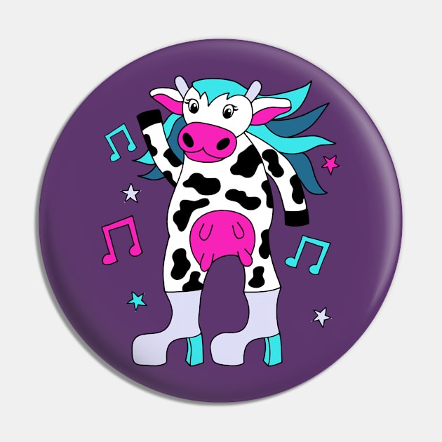 Disco Cow Girl Pin by Alissa Carin