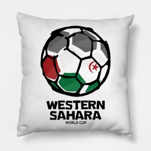 Western Sahara Football Country Flag Pillow