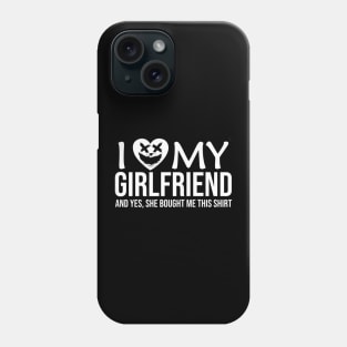 I Love My Girlfriend I Heart My GF Funny Halloween Couples Phone Case