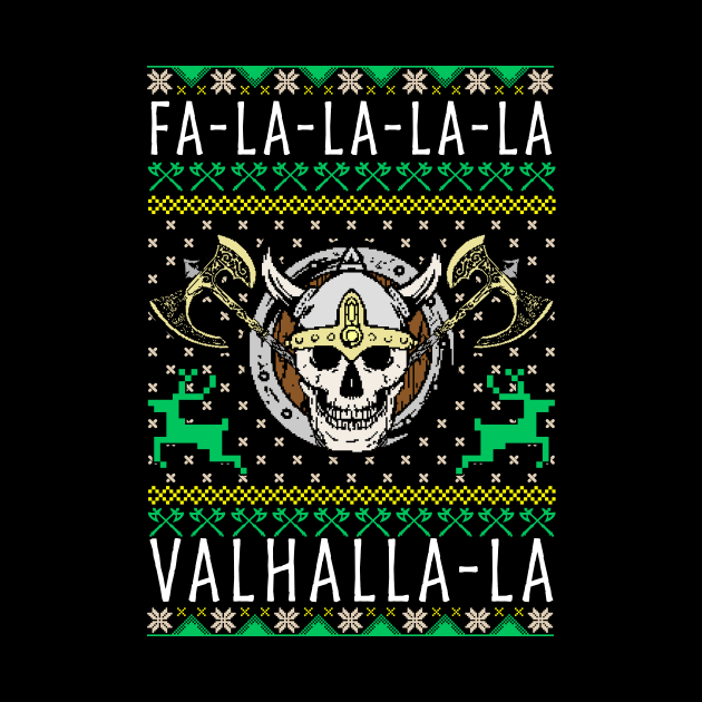 Fa-La-La-La Valhalla-La Viking God Ugly Christmas by theperfectpresents