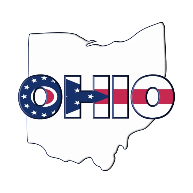 Ohio Colored State Letters by m2inspiration