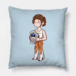 Chell and Wheatley Pillow