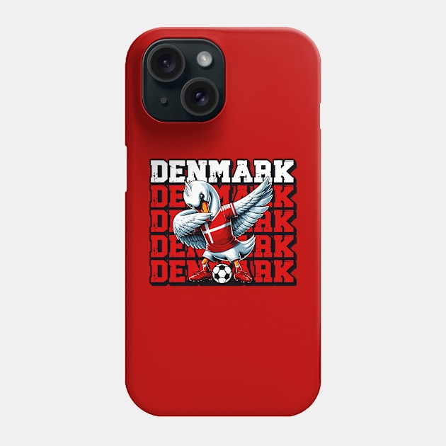 Denmark Team Pride Tee - Swan Soccer Star Phone Case by Kicosh