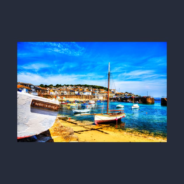 Mousehole Harbour Boat, Cornwall by tommysphotos