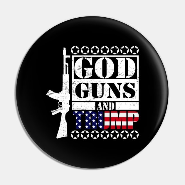 God Guns Trump Pin by Zimmier