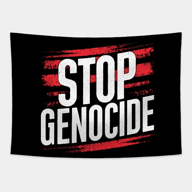 Stop Genocide Tapestry by CreativeSage