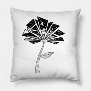 Abstract Flower Pillow