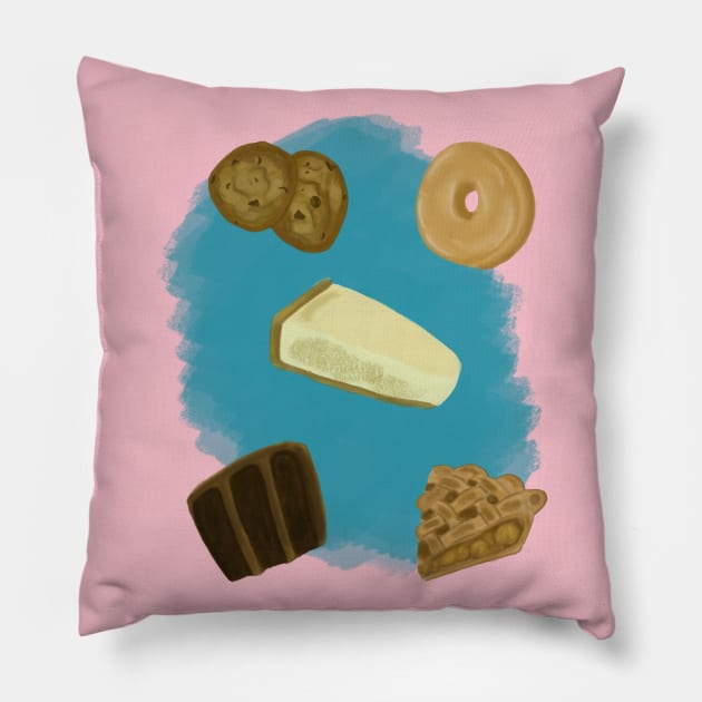 Sweets Pillow by tesiamarieart