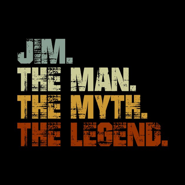 JIM The Man The Myth The Legend by designbym