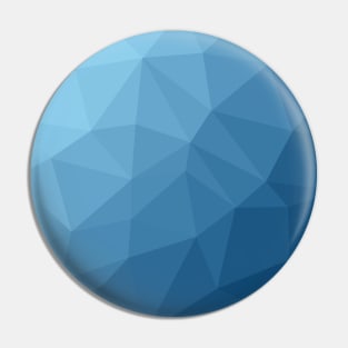 Polygon Geometric Triangles Blue Pin