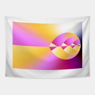 Abstract leaf or egg shaped pattern Tapestry