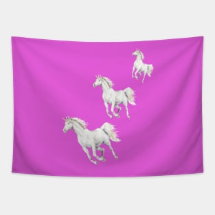 Running unicorns Tapestry