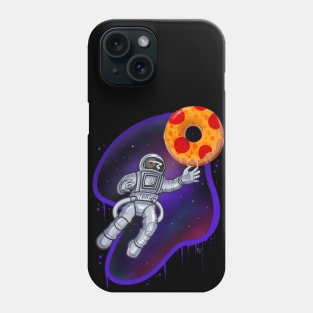 Astronaut Pizza Bagel Phone Case