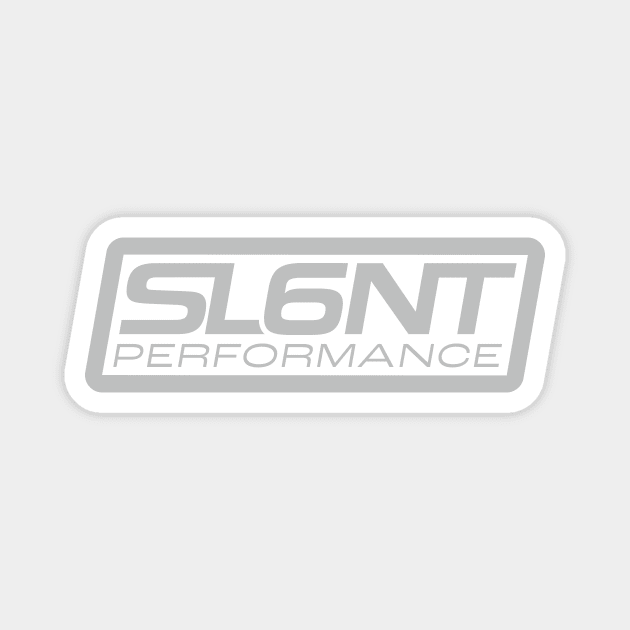 Slant 6 Performance (Gray + White) Magnet by jepegdesign