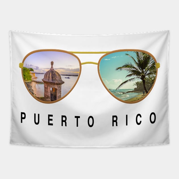 Puerto rico Sunglasess Tapestry by JayD World