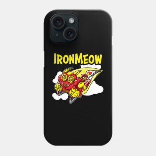 Iron Meow rocketing throught the sky Phone Case