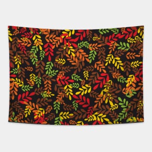 Colorful leaves pattern Tapestry