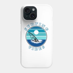 Surfing Vibes – retro 2 - Windsurfer Phone Case