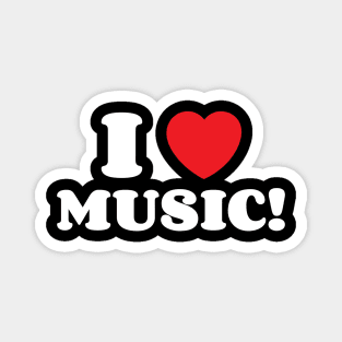 I Heart Music! Magnet