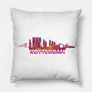 Rotterdam Skyline Pillow