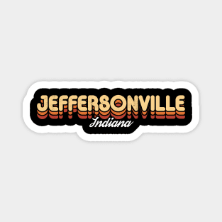 Retro Jeffersonville Indiana Magnet