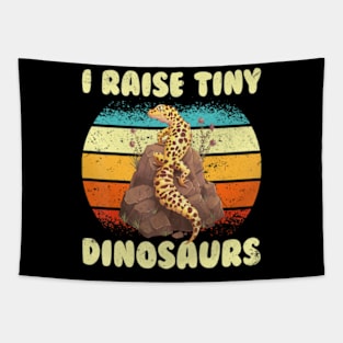 Leopard Gecko Mom Dad Reptile I Raise Tiny Dinosaurs Tapestry