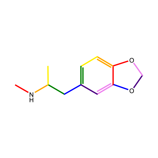 Ecstasy Rainbow Molecule Chemistry by ChemECool