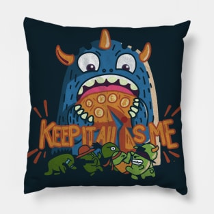 capitalism monster Pillow