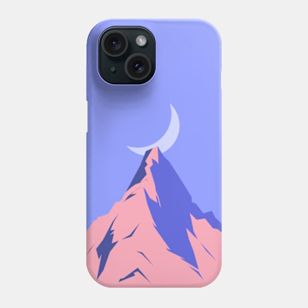 Dreamy mountaintop illustration Phone Case by lisousisa