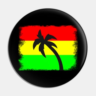 Reggae flag T-shirt Pin