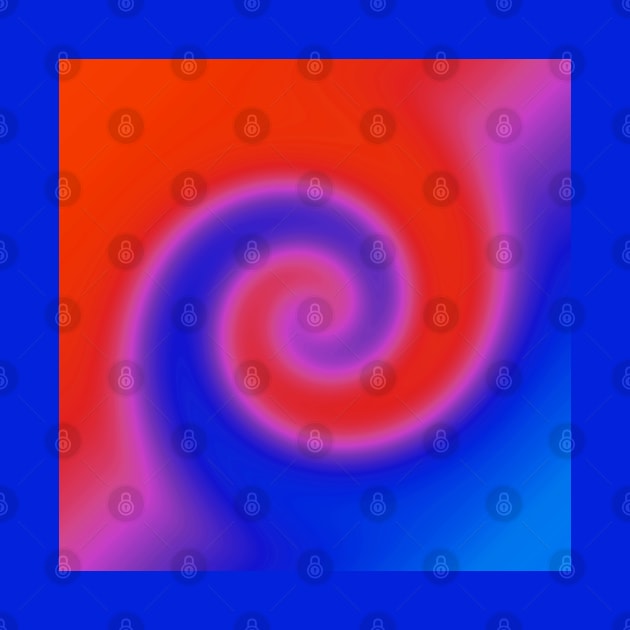 Swirl Red Blue by BlakCircleGirl