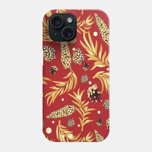 #Christmas #Pattern #Pine #Snow 3 Phone Case