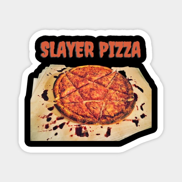 The Slayer Pentagram Pizza Magnet by chalywinged