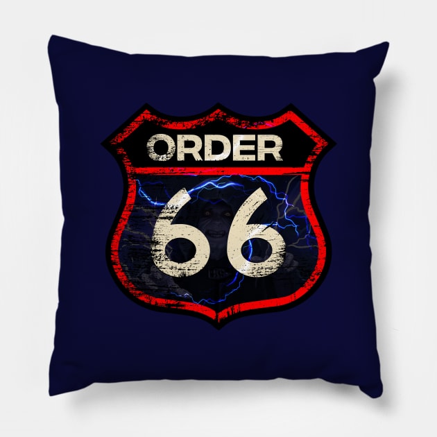 Order 66 Sign Pillow by Galactee 99