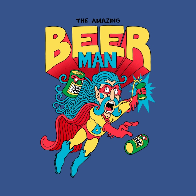 The Amazing Beer Man by Copenhagen Poster