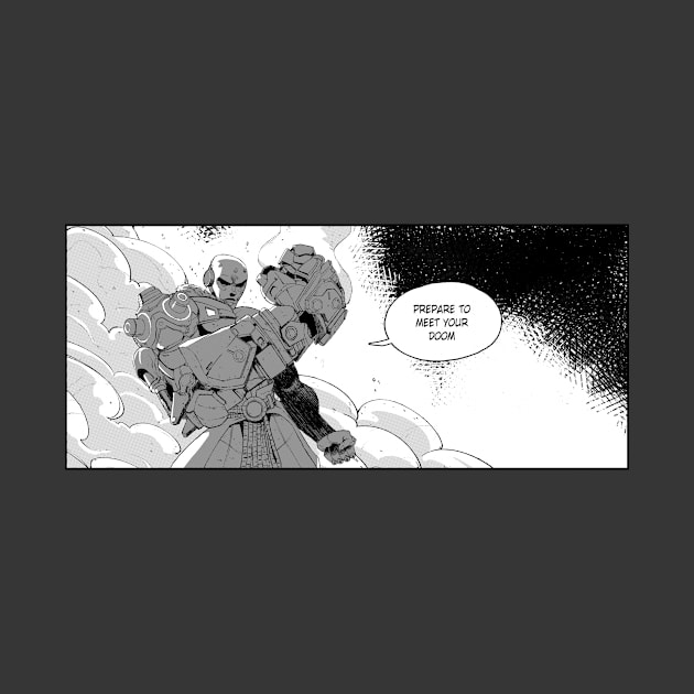 doomfist overwatch2 manga panel by ahmedelsiddig