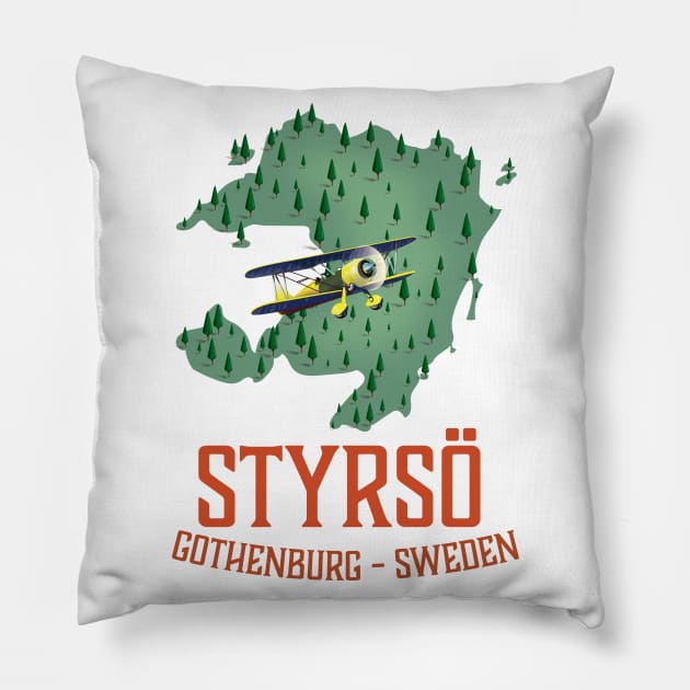 Styrsö Gothenburg - Sweden Pillow by nickemporium1