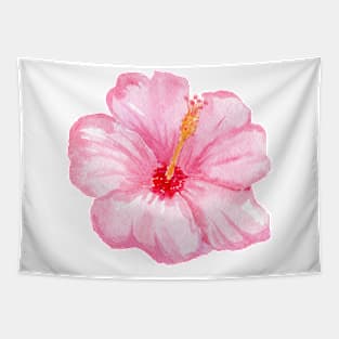 Pink hibiscus flower Tapestry