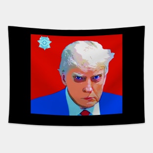 trump mugshot Tapestry