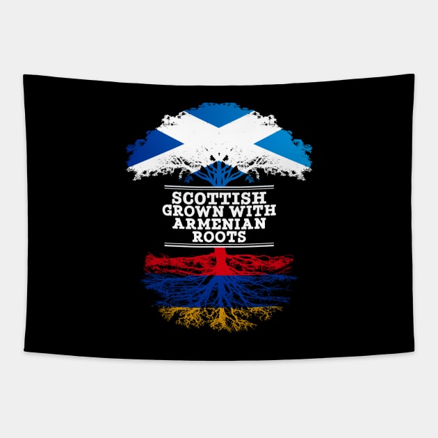 Scottish Grown With Armenian Roots - Gift for Armenian With Roots From Armenia Tapestry by Country Flags