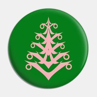 Pink Christmas Tree Pin