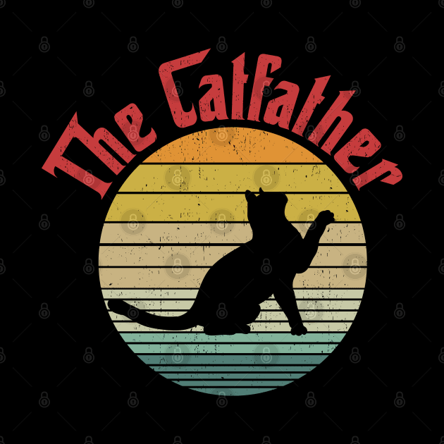 The CatFather - Funny Mafia Movie Parody. Cat Dad, Cat Father Gift Idea by Zen Cosmos Official