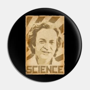 Richard Feynman Retro Science Pin