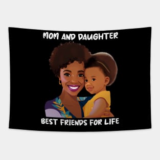 Mom and Daughter Best Friends For Life Mother's Day Gift Tapestry