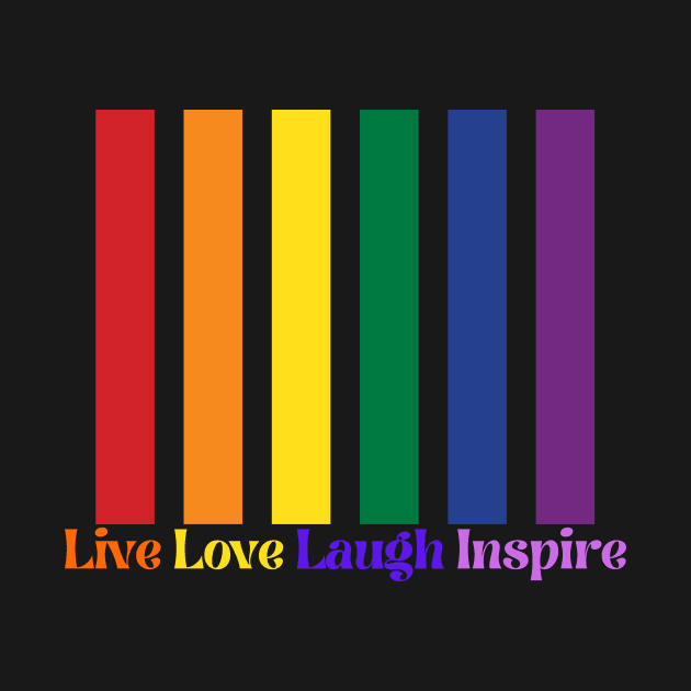 Embrace Life's Essence: Live, Love, Laugh, Inspire - Where Joy Flourishes and Hearts Ignite." by MonPrint