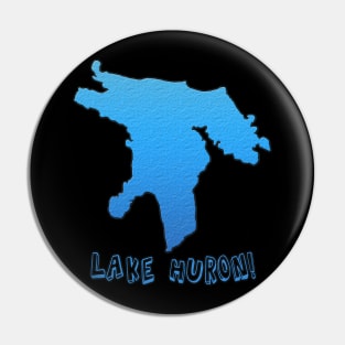 Lake Huron Great Lakes Outline Pin