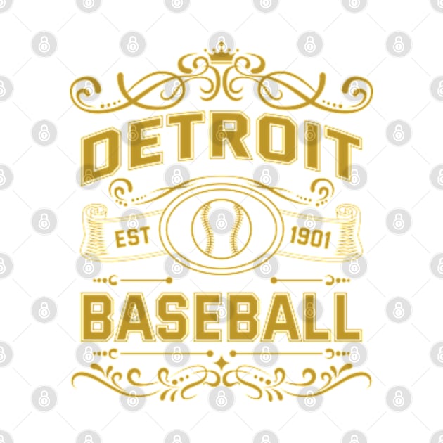 Vintage Detroit Baseball by carlesclan