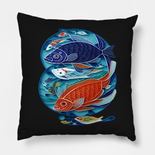 Sea and river inhabitants are wonderful fish.. Pillow