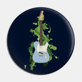T-Style Electric Guitar Sonic Blue Color Pin