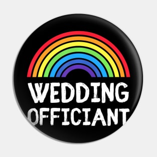 Wedding Officiant LGBT Lesbian Gay Wedding Marriage Pin